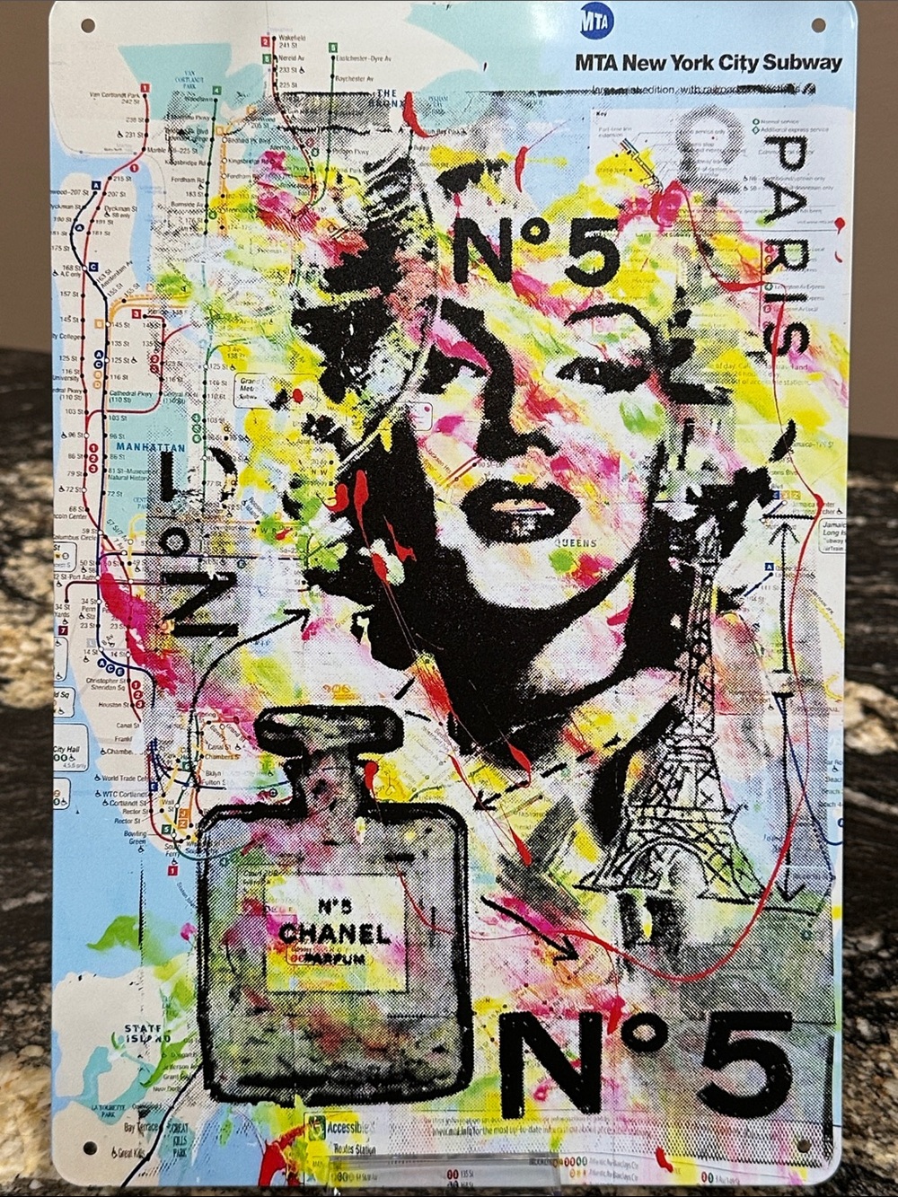 Pop Art Marilyn Plaque - Picture 2 of 3